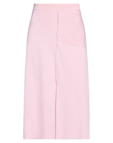 Shop Cedric Charlier Woman Midi Skirt Pink Size 8 Viscose, Polyamide