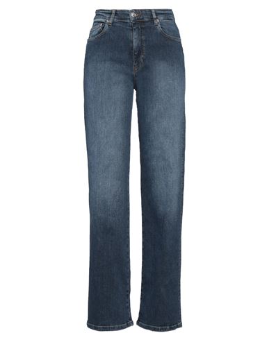 Shop Chiara Ferragni Woman Jeans Blue Size 28 Cotton, Elastane