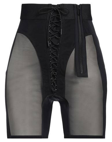 Shop Mugler Woman Shorts & Bermuda Shorts Black Size 6 Polyamide, Elastane
