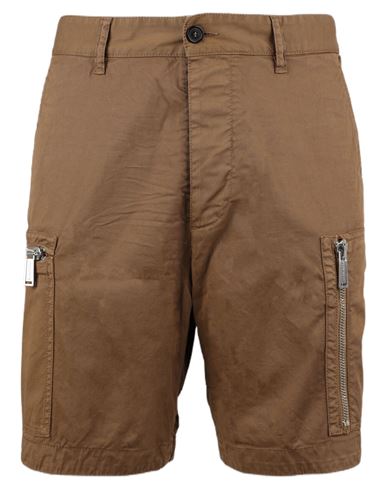 Shop Dsquared2 Bermuda Man Shorts & Bermuda Shorts Brown Size 34 Cotton