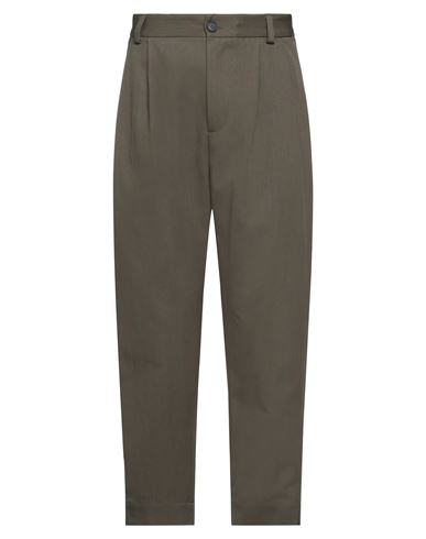 Shop Isabel Benenato Man Pants Military Green Size 32 Cotton, Polyamide