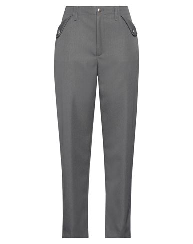 Dondup Woman Pants Grey Size 10 Polyester, Virgin Wool In Grey