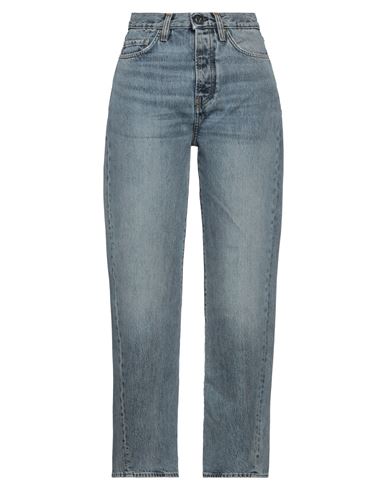 TOTÊME TOTEME WOMAN JEANS BLUE SIZE 28W-32L ORGANIC COTTON 