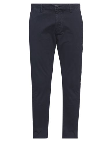 Shop Guess Man Pants Midnight Blue Size 38w-30l Cotton, Elastane