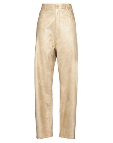 Aniye Records Woman Pants Gold Size 8 Viscose In Neutral