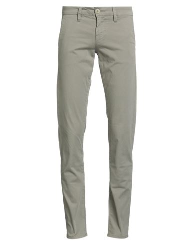 Guess Man Pants Sage Green Size 30 Cotton, Elastane In Gray
