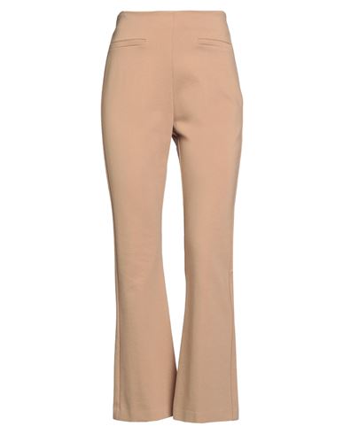 Meimeij Woman Pants Sand Size 2 Viscose, Polyamide, Elastane In Brown