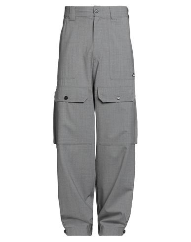 Msgm Man Pants Grey Size 34 Virgin Wool, Elastane