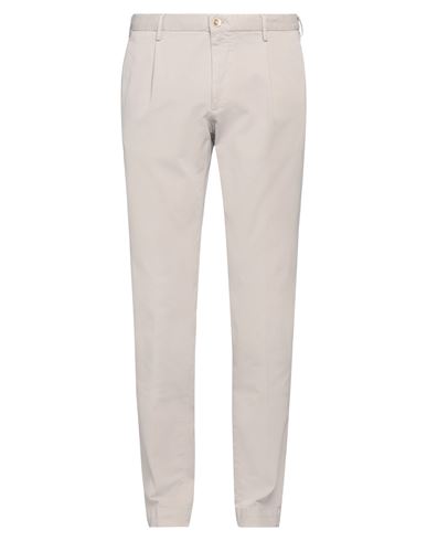 Shop Incotex Man Pants Light Grey Size 36 Cotton, Elastane
