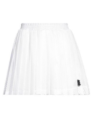 Msgm Woman Mini Skirt White Size S Polyester