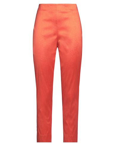 Rossopuro Woman Pants Rust Size Xl Polyester, Nylon, Elastane In Red