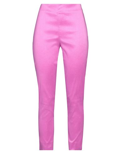 Shop Rossopuro Woman Pants Fuchsia Size Xs Polyester, Nylon, Elastane In Pink