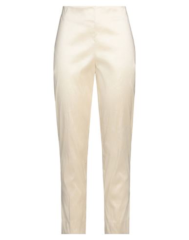 Rossopuro Woman Pants Cream Size Xxs Polyester, Nylon, Elastane In White