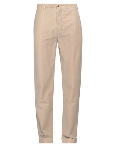 Incotex Man Pants Sand Size 33 Cotton, Elastane In Beige