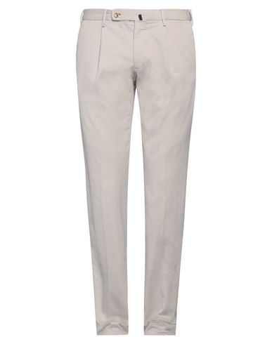 Incotex Man Pants Light Grey Size 34 Cotton, Elastane In Neutral