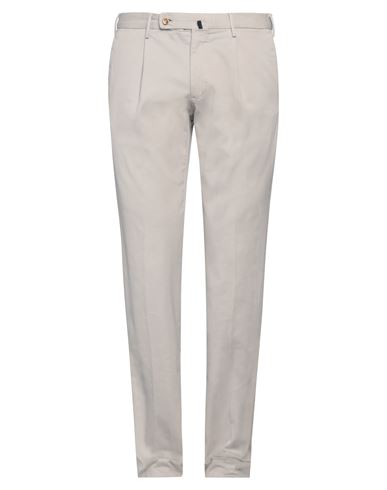Incotex Man Pants Light Grey Size 38 Cotton, Elastane In Grey