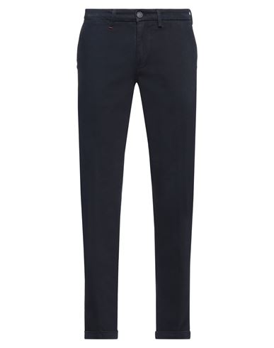 Re-hash Re_hash Man Pants Navy Blue Size 29 Cotton, Elastane In Black