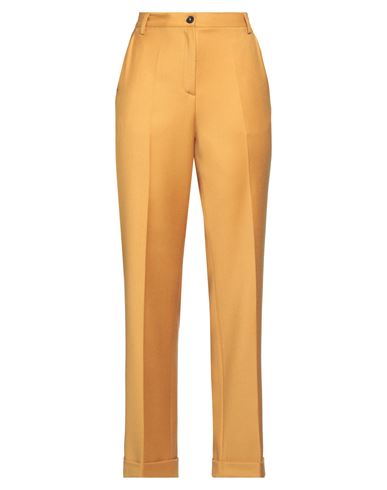 Massimo Alba Woman Pants Mustard Size 10 Wool In Yellow