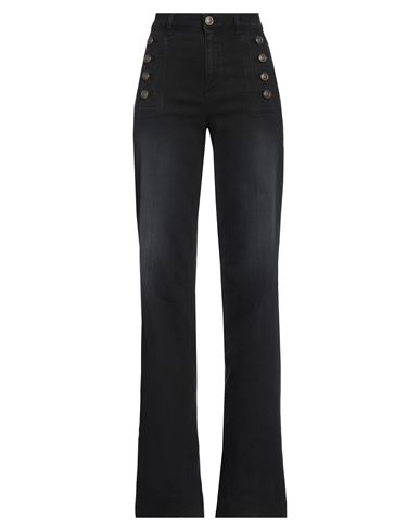 Twinset Woman Jeans Black Size 32 Cotton, Elastane In Black