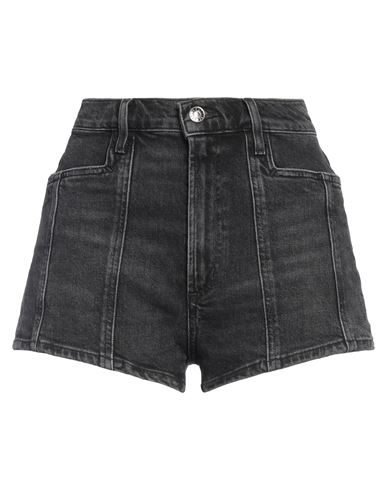 Shop Agolde Woman Denim Shorts Black Size 28 Recycled Cotton, Elastane