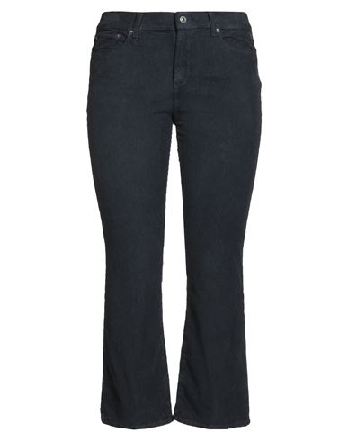 Roy Rogers Roÿ Roger's Woman Pants Navy Size 30 Cotton, Modal, Elastane In Black