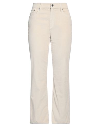 Shop Roy Rogers Roÿ Roger's Woman Pants Cream Size 31 Cotton, Modal, Elastane In White