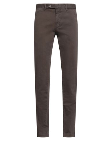 Myths Man Pants Dark Brown Size 28 Cotton, Elastane In Brown