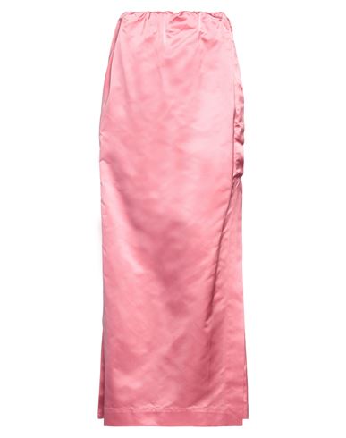 Sa Su Phi Woman Maxi Skirt Pink Size 2 Silk