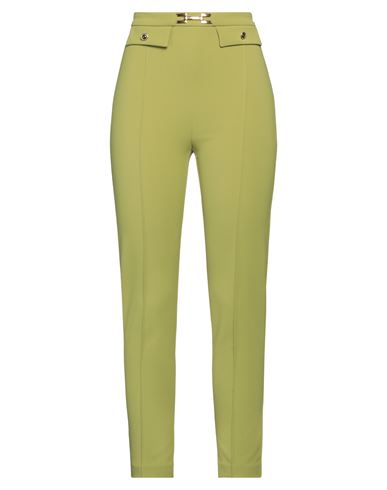 Shop Elisabetta Franchi Woman Pants Acid Green Size 8 Polyester, Elastane