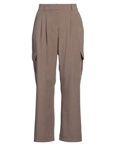 Birgitte Herskind Woman Pants Light Brown Size 10 Recycled Polyester, Elastane, Cotton