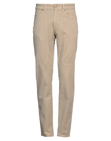 Jeckerson Man Pants Beige Size 31 Cotton, Elastane In Neutral