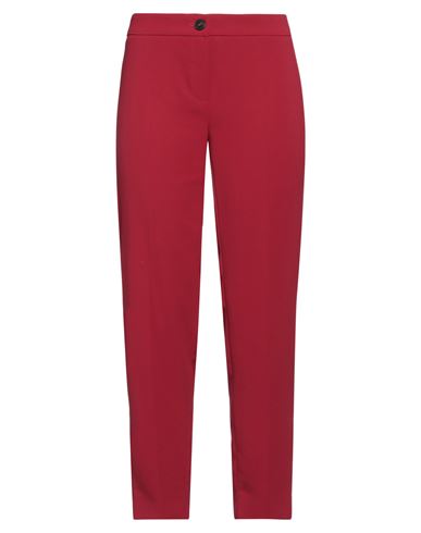 Emme By Marella Woman Pants Burgundy Size 16 Polyester In Red