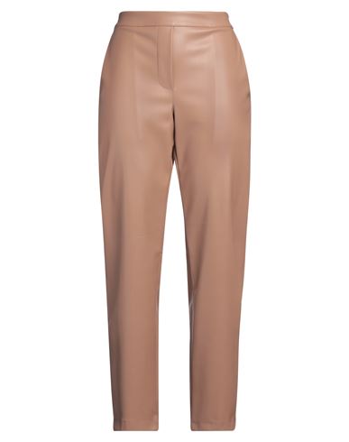 Icona By Kaos Woman Pants Light Brown Size 8 Polyester, Polyurethane