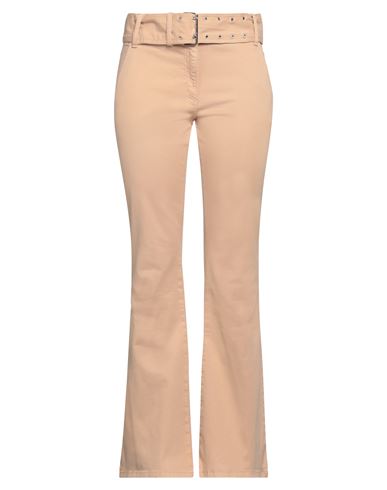 Moschino Woman Pants Sand Size 10 Cotton, Elastane In Beige