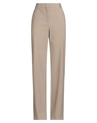 Alberta Ferretti Woman Pants Taupe Size 6 Virgin Wool, Elastane In Gray