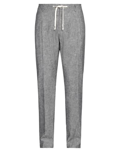 Shop Yan Simmon Man Pants Grey Size 38 Cotton, Linen