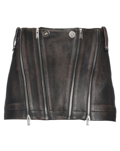 Shop Dion Lee Woman Mini Skirt Black Size 2 Leather