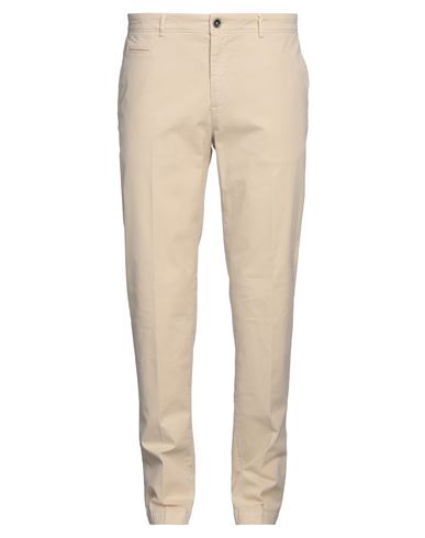 Shop Peserico Man Pants Beige Size 38 Cotton, Elastane