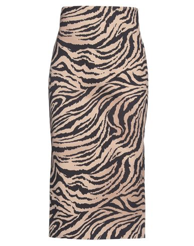Aniye By Woman Midi Skirt Camel Size 6 Polyester, Elastane In Beige