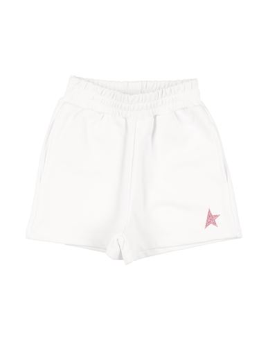 Golden Goose Toddler Girl Shorts & Bermuda Shorts White Size 6 Cotton, Polyester, Elastane In White