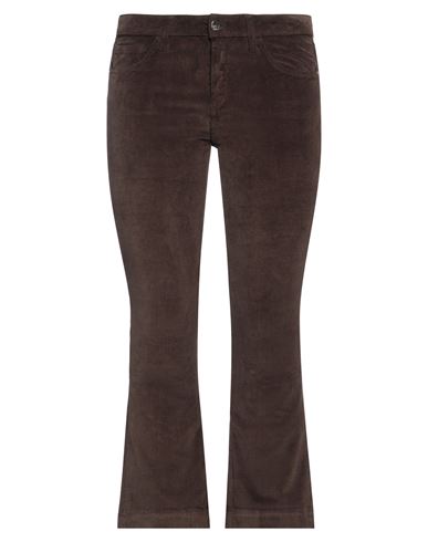 Kaos Jeans Woman Pants Dark Brown Size 31 Cotton, Elastane
