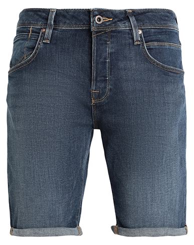 Jack & Jones Man Denim Shorts Blue Size Xxl Cotton, Recycled Cotton, Polyester, Elastane