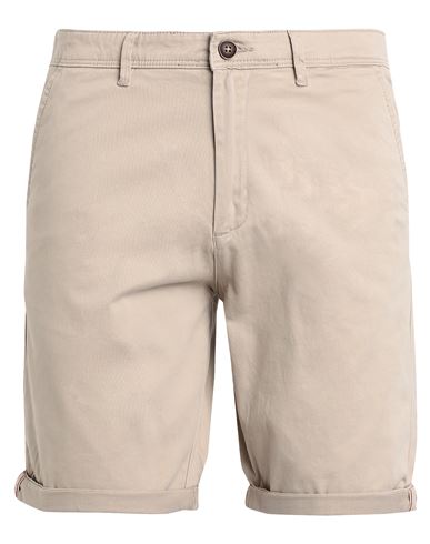 Jack & Jones Man Shorts & Bermuda Shorts Beige Size Xl Cotton, Recycled Cotton, Elastane