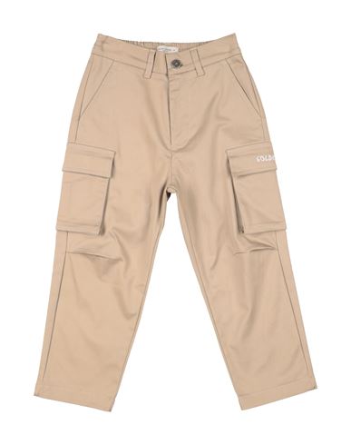 Shop Golden Goose Toddler Boy Pants Beige Size 6 Cotton, Elastane, Polyester