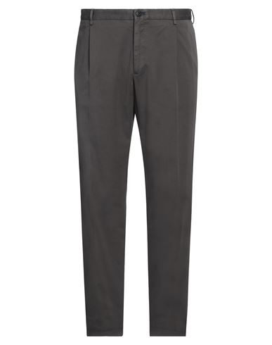 Incotex Man Pants Lead Size 42 Cotton, Lyocell, Elastane In Grey