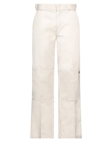 Dickies Woman Pants Cream Size 30w-32l Polyester, Cotton In White