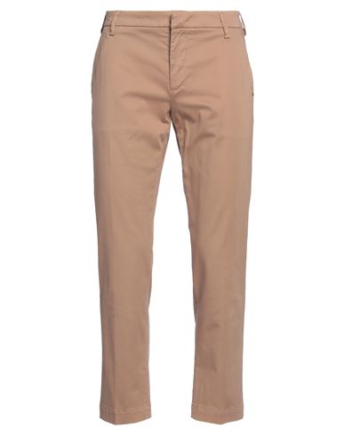 Entre Amis Man Pants Camel Size 35 Cotton, Lyocell, Elastane In Brown