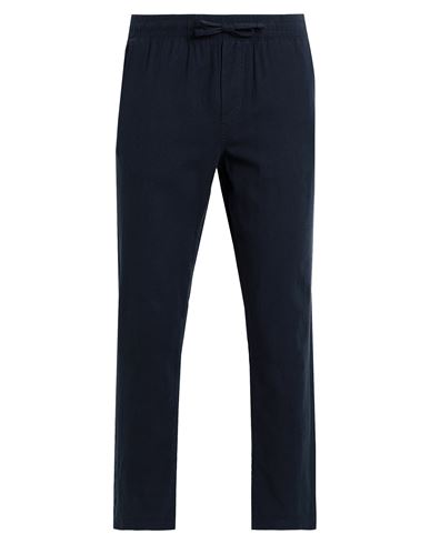 Jack & Jones Man Pants Navy Blue Size Xxl Cotton, Linen, Elastane