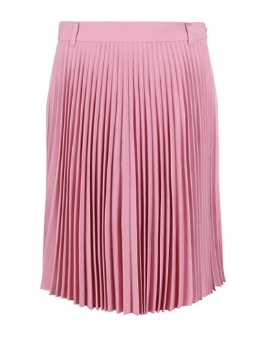 Shop Burberry Pleated Panelled Midi Skort Woman Midi Skirt Pink Size 8 Virgin Wool