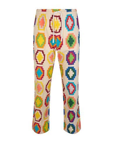 Shop Marcelo Burlon County Of Milan Marcelo Burlon Cross Print Pants Man Pants Multicolored Size Xl Cotton In Fantasy